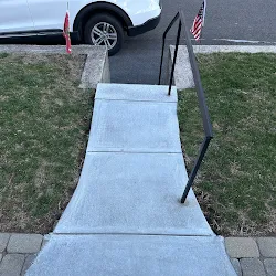 After: Cracked slab replaced with a new walkway